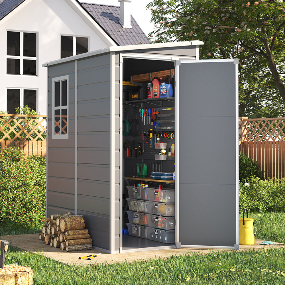 Plastic Lockable Garden Shed