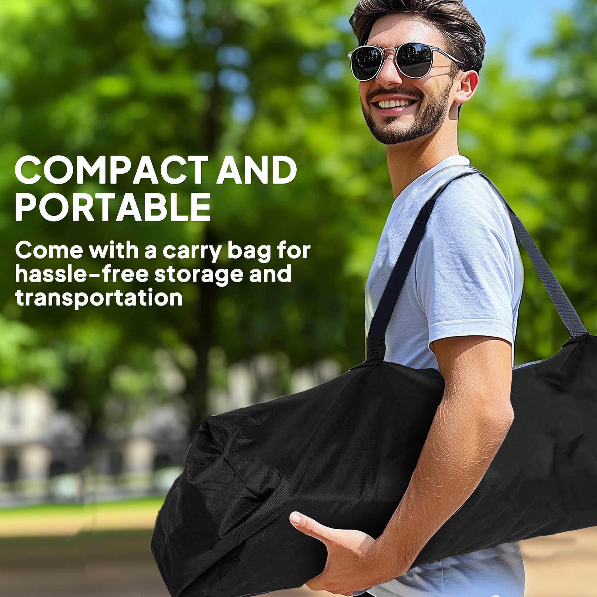 Outsunny Set of 2 Folding Camping Chairs, Padded Camping Chairs with Adjustable Armrests, Portable & Lightweight Folding Camp Chair with Cooler Bag, Cup Holder and Side Pockets, Grey