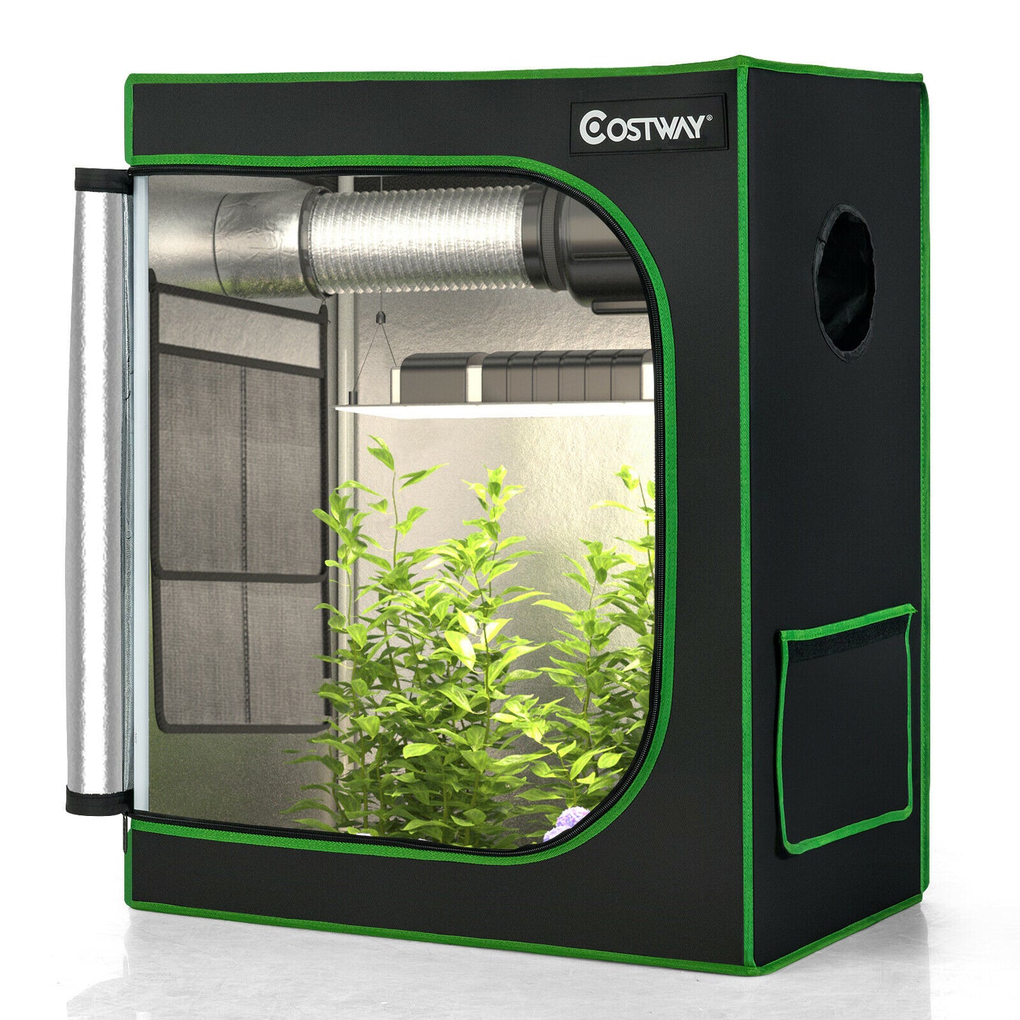 Hydroponic Plant Tents with Vents and Removable Floor Tray-Size 1