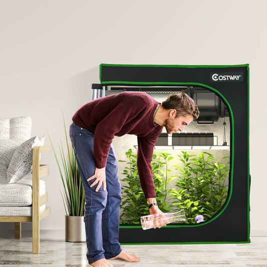 Hydroponic Plant Tents with Vents and Removable Floor Tray-Size 1