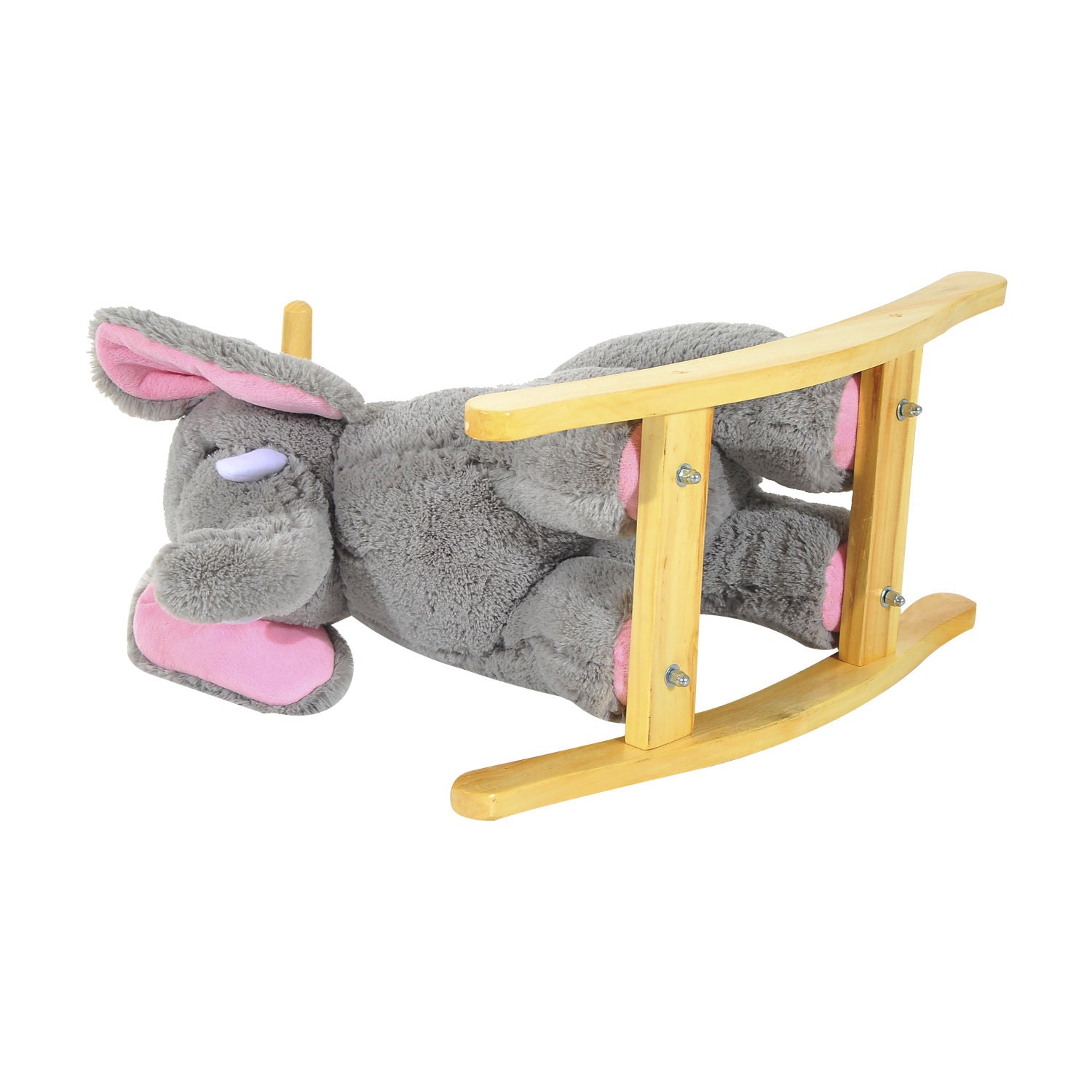 HOMCOM Kids Plush Ride On?Elephant-Grey
