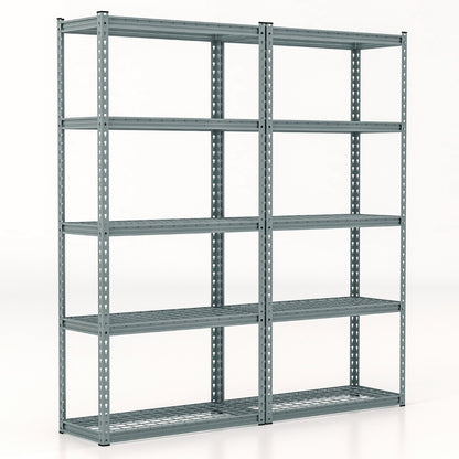 Heavy Duty Wire Storage Racks with Anti-slip Foot Pad for Warehouse Kitchen-Grey