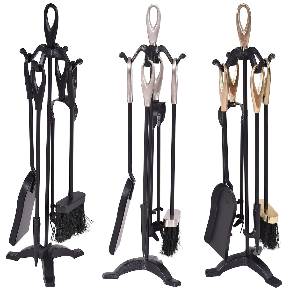 5 Pieces High Quality Fire Companion Set