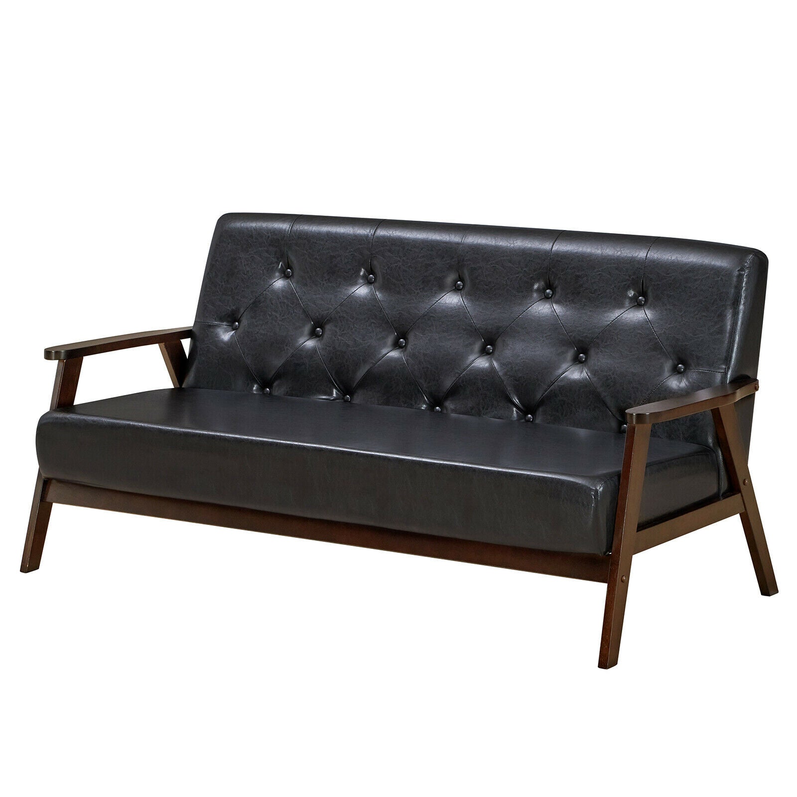 Single/3-Seater Accent PU Leather Sofa Chair for Living Room-Size 2