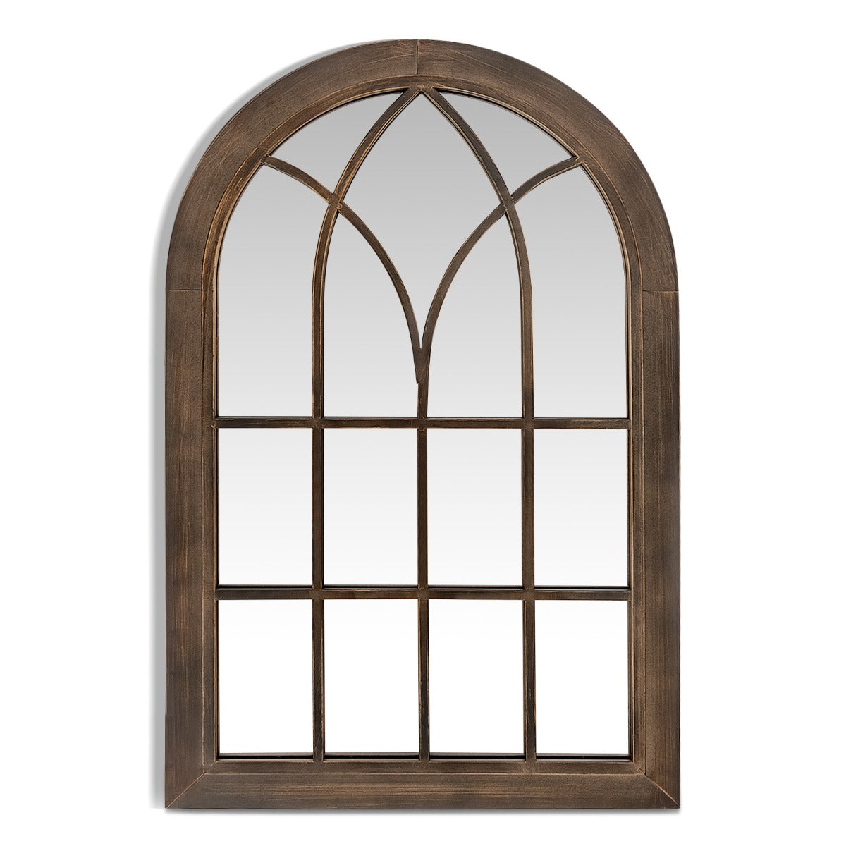 Decorative Arched Window Style Wall Mirror
