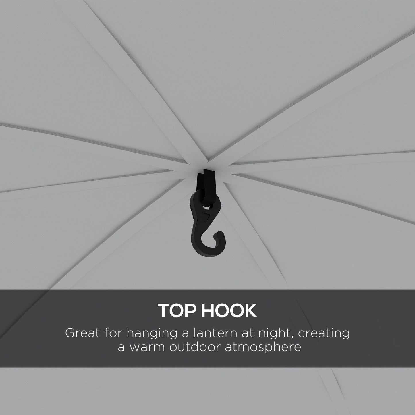 Outsunny 3.5 x 3.5M 6-8 Person Camping Gazebo, Outdoor Event Shelter Dome Tent Garden Sun Shelter Patio Spire Arc Pavilion Camp Sun Shade, Green