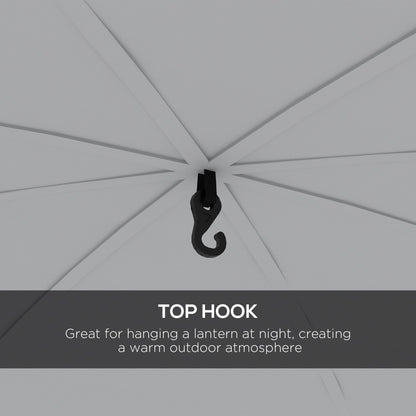 Outsunny 3.5 x 3.5M 6-8 Person Camping Gazebo, Outdoor Event Shelter Dome Tent Garden Sun Shelter Patio Spire Arc Pavilion Camp Sun Shade, Green