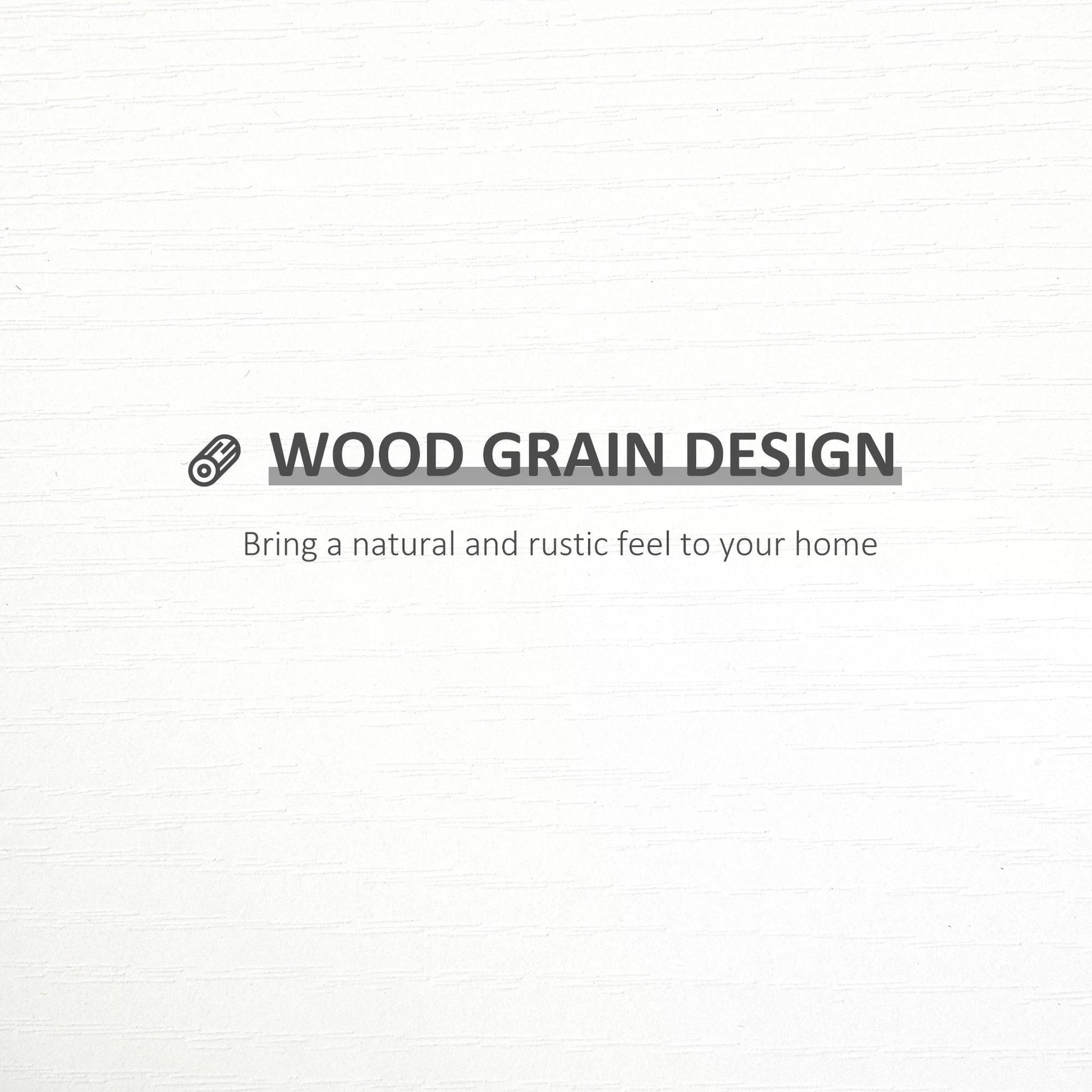 HOMCOM Set of 3 Wooden U-Shaped Floating Shelves Set Wall Mounted Hanging Bookshelf CD DVD Storage Display for Bedroom Living Room Kitchen, White