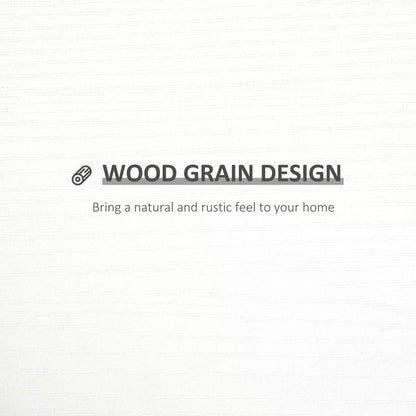 HOMCOM Set of 3 Wooden U-Shaped Floating Shelves Set Wall Mounted Hanging Bookshelf CD DVD Storage Display for Bedroom Living Room Kitchen, White