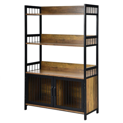 Industrial Freestanding Storage Cabinet with 2 Door Cabinets-3-Tier