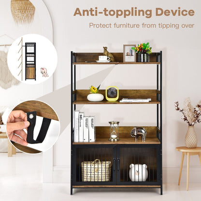 Industrial Freestanding Storage Cabinet with 2 Door Cabinets-3-Tier