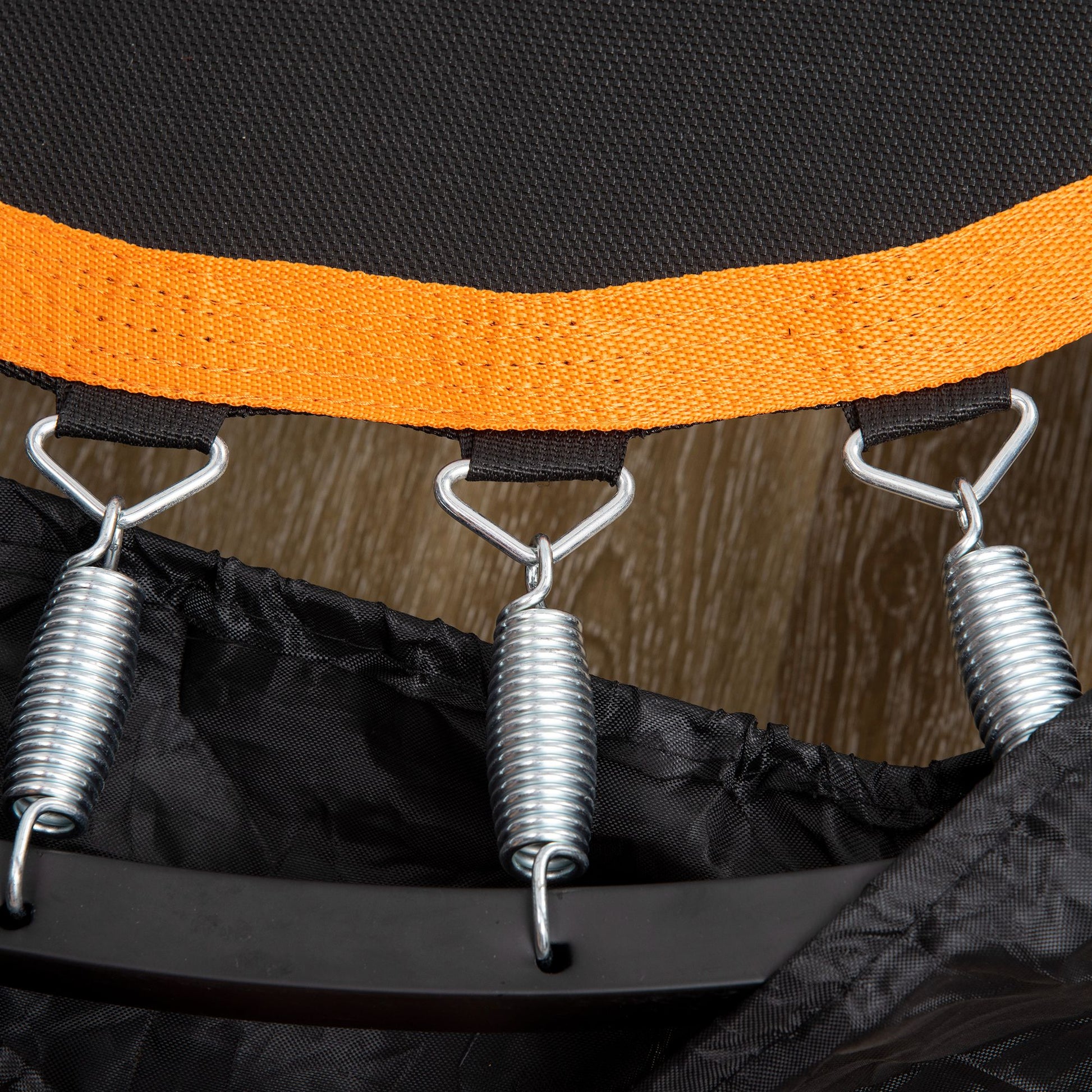 HOMCOM 40'' Foldable Mini Trampoline, Fitness Trampoline, Rebounder for Adults with Adjustable Foam Handle for Indoor Outdoor Cardio Training