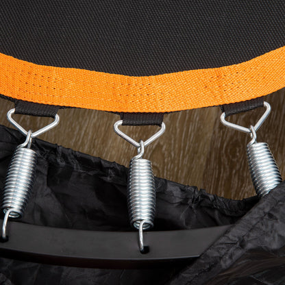 HOMCOM 40'' Foldable Mini Trampoline, Fitness Trampoline, Rebounder for Adults with Adjustable Foam Handle for Indoor Outdoor Cardio Training