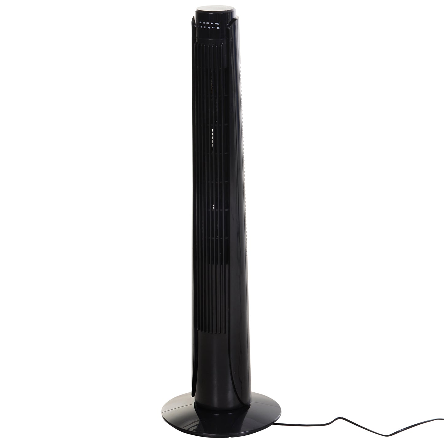 HOMCOM 36" Tower Fan Oscillating 3 Speeds w/ Remote Control Timer Moving Head Quiet Operation Home Office Bedroom Black - 92H cm