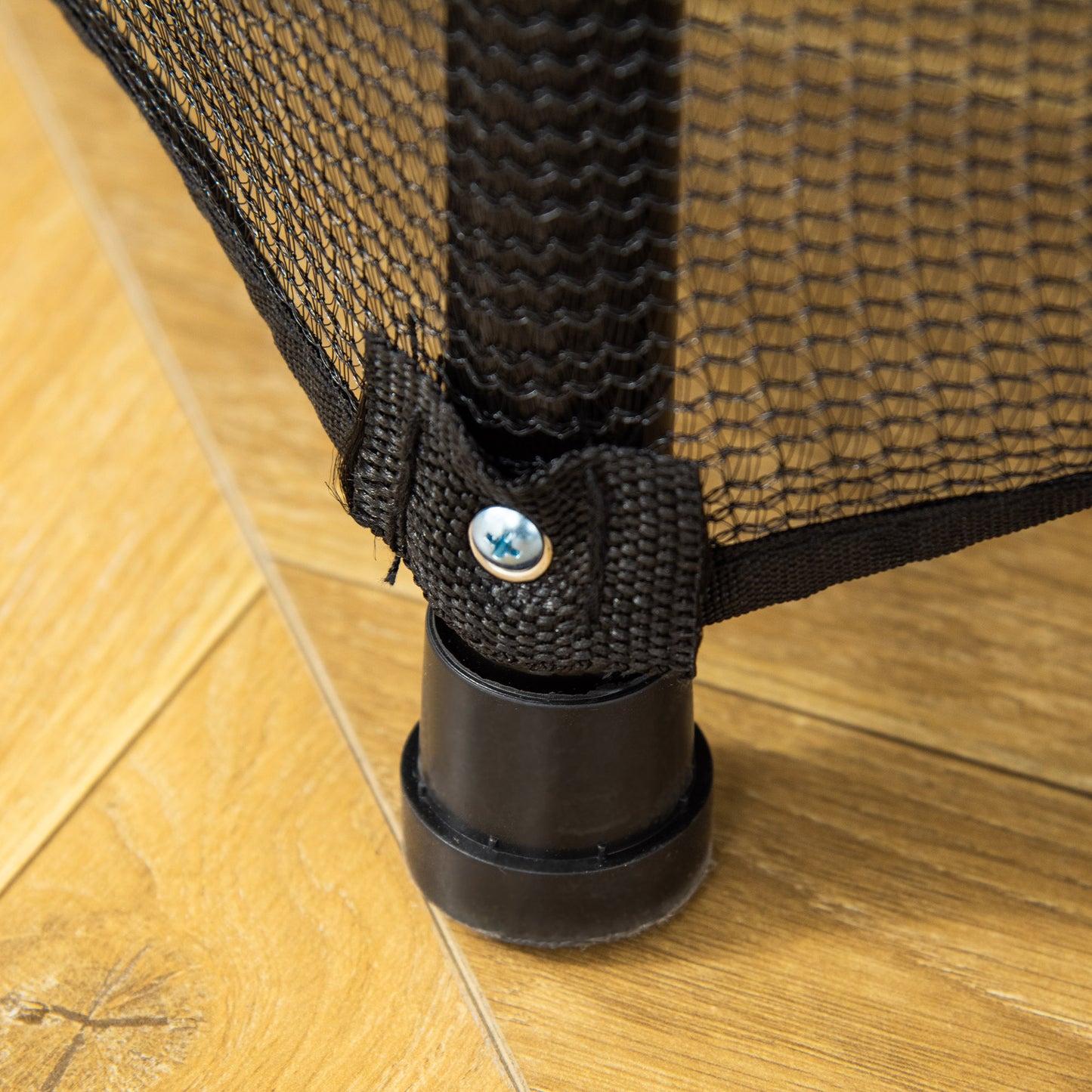 HOMCOM 5.2FT Kids Trampoline with Safety Enclosure, Indoor Outdoor Toddler Trampoline for Ages 3-10 Years, Black