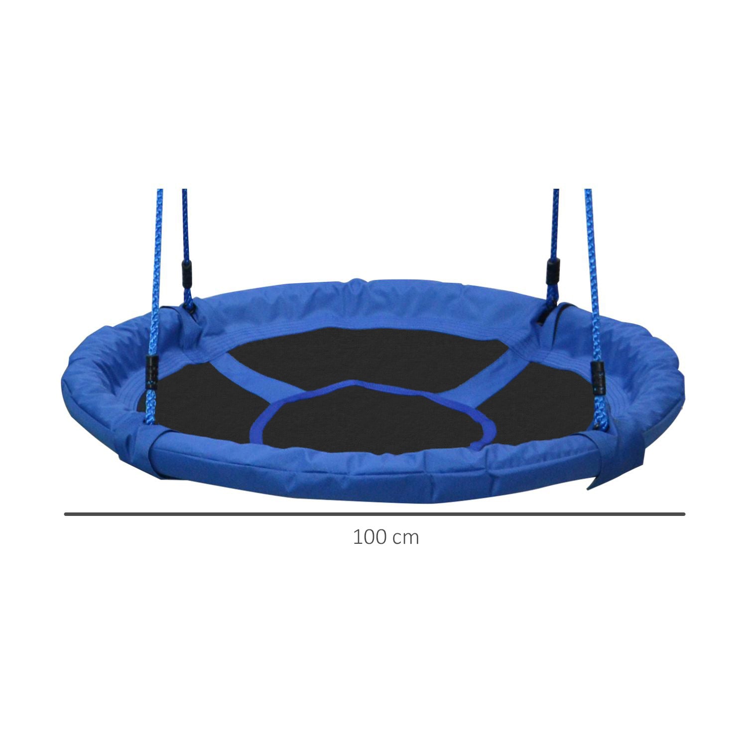 HOMCOM Kids Round Tree Spin, ?100cm-Blue 
