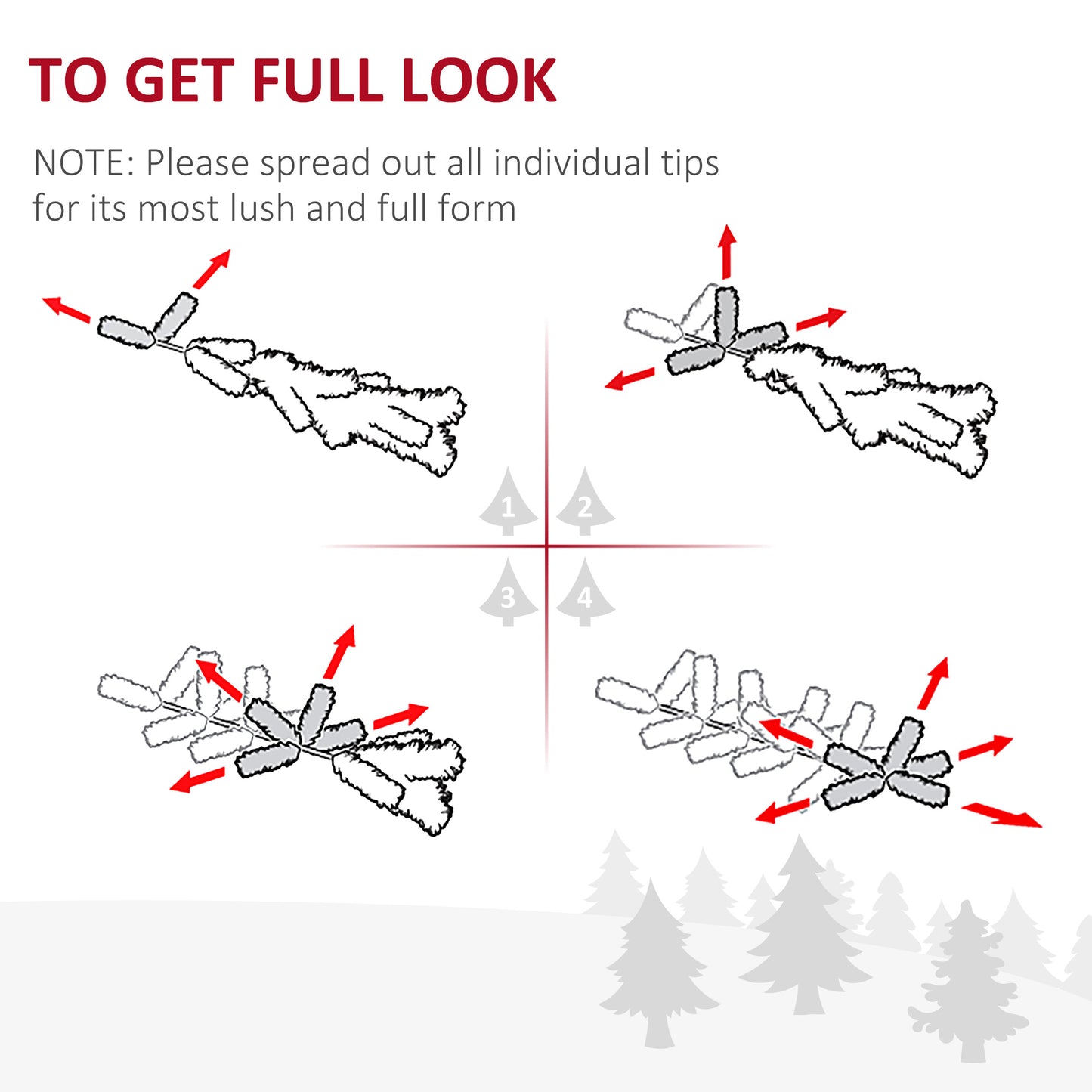 HOMCOM 1.5m Tall Artificial Christmas Tree Fiber Optic Colorful LED Pre-Lit Holiday Home Christmas Decoration with Flash Mode, Green