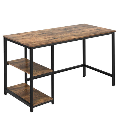 Industrial Styled Computer Desk / Writing Table with Storage Shelves