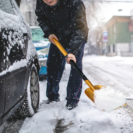 Retractable Snow Shovel with Anti-Slip Handle for Car Emergency
