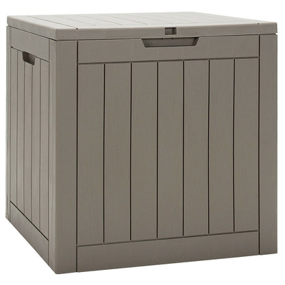 Outdoor Storage Shed with Handles and Lockable Lid-Coffee