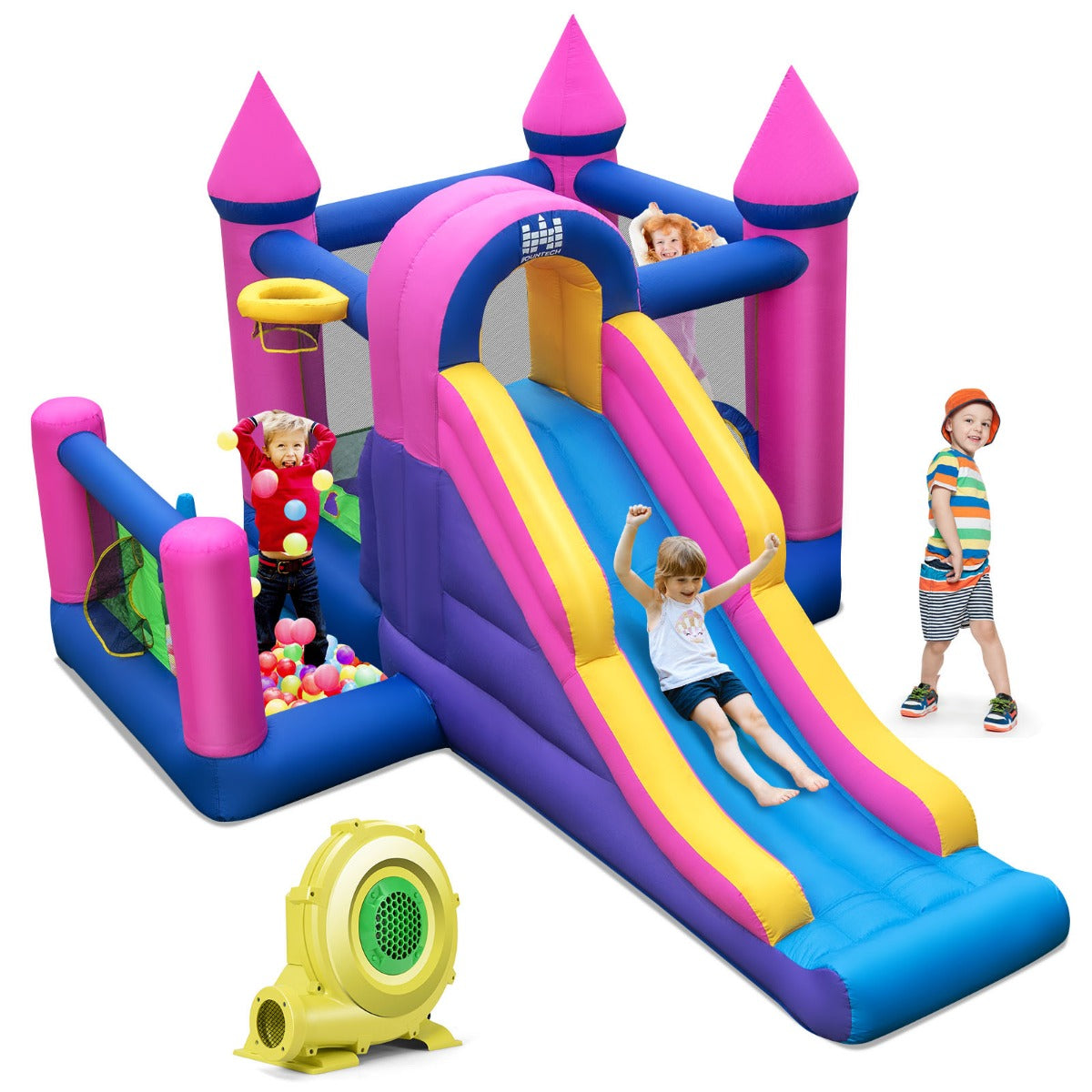 Giant Jumping Castle Blowup Bouncing House with Slide and Climbing Wall