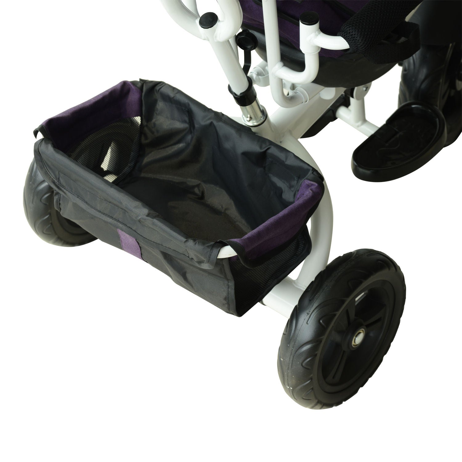 HOMCOM Baby Tricycle W/Handle-White/Purple