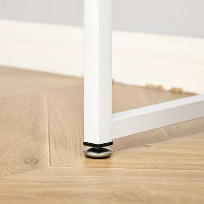 HOMCOM L-Shaped Corner Computer Desk Study Table PC Work w/ Storage Shelf Drawer Smooth Slide Office Home Workstation Space Saving - Light Brown