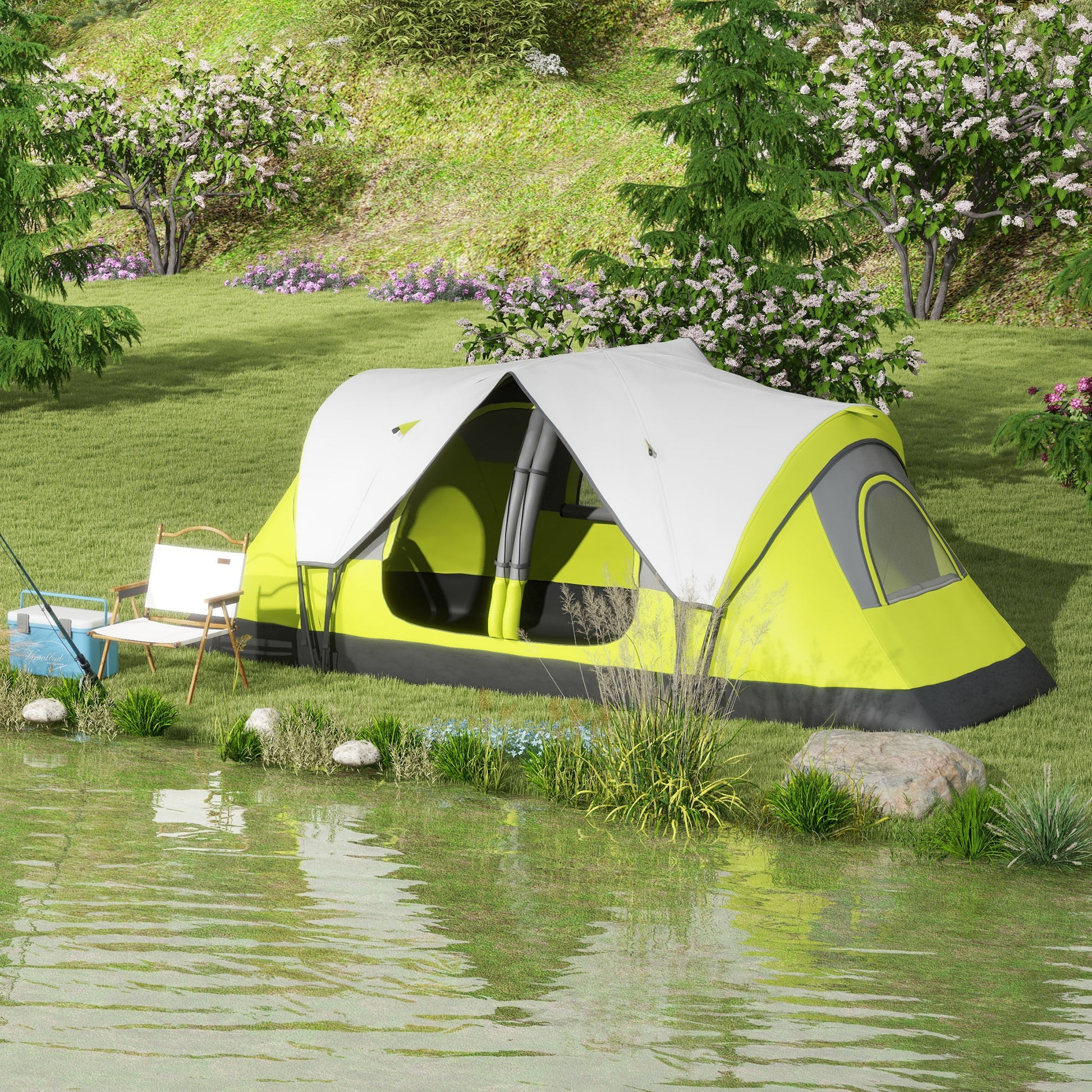 is 2000 mm waterproof good for a tent Outsunny Camping Tent for 6-8 Man with 2000mm Waterproof Rainfly and C – GardenArch