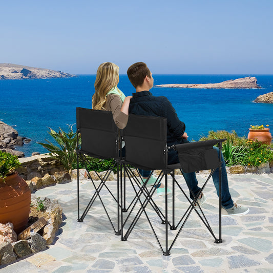 Folding Camping Chair with Detachable Armrests
