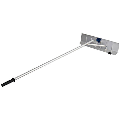 Extendable Roof Snow Rake with Blade and 5-Section Tubes for House Car Road