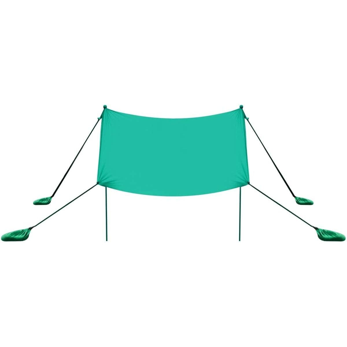 Portable Sunshade Canopy Waterproof Tent UPF 50 + UV 4 Sandbags-Green