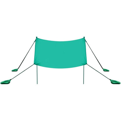 Portable Sunshade Canopy Waterproof Tent UPF 50 + UV 4 Sandbags-Green