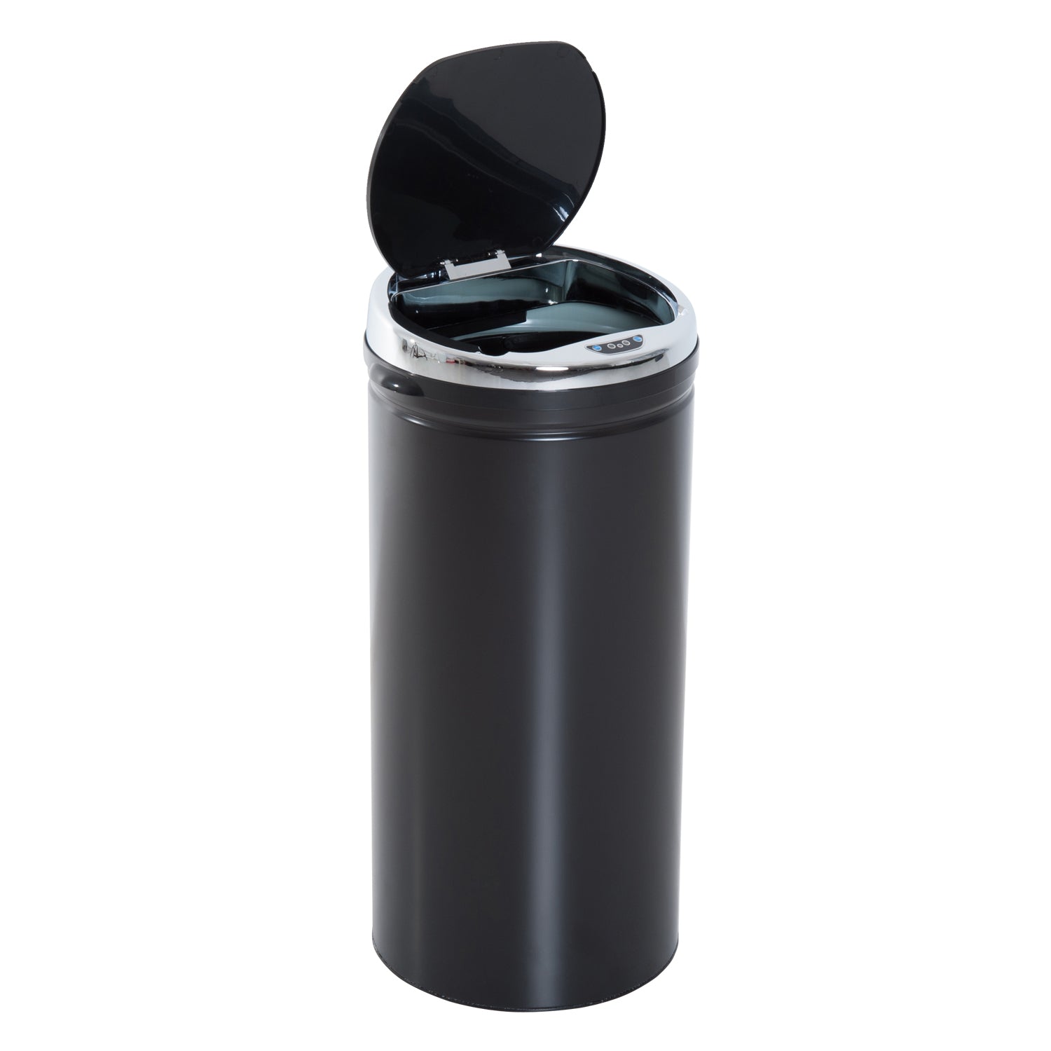 HOMCOM 42L Stainless Steel Sensor Trash Can W/ Bucket-Black