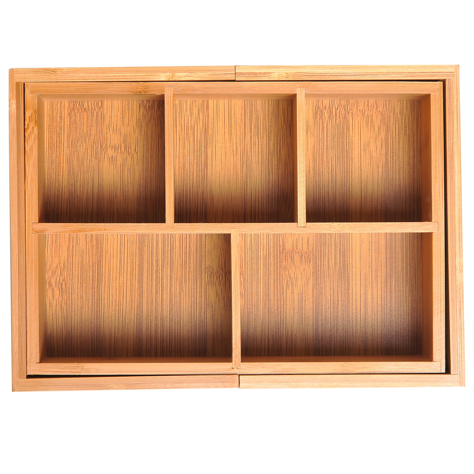 HOMCOM Extendable Drawer Organiser Tray Drawer Inserts Storage Holder Dividers 24.6-41cm
