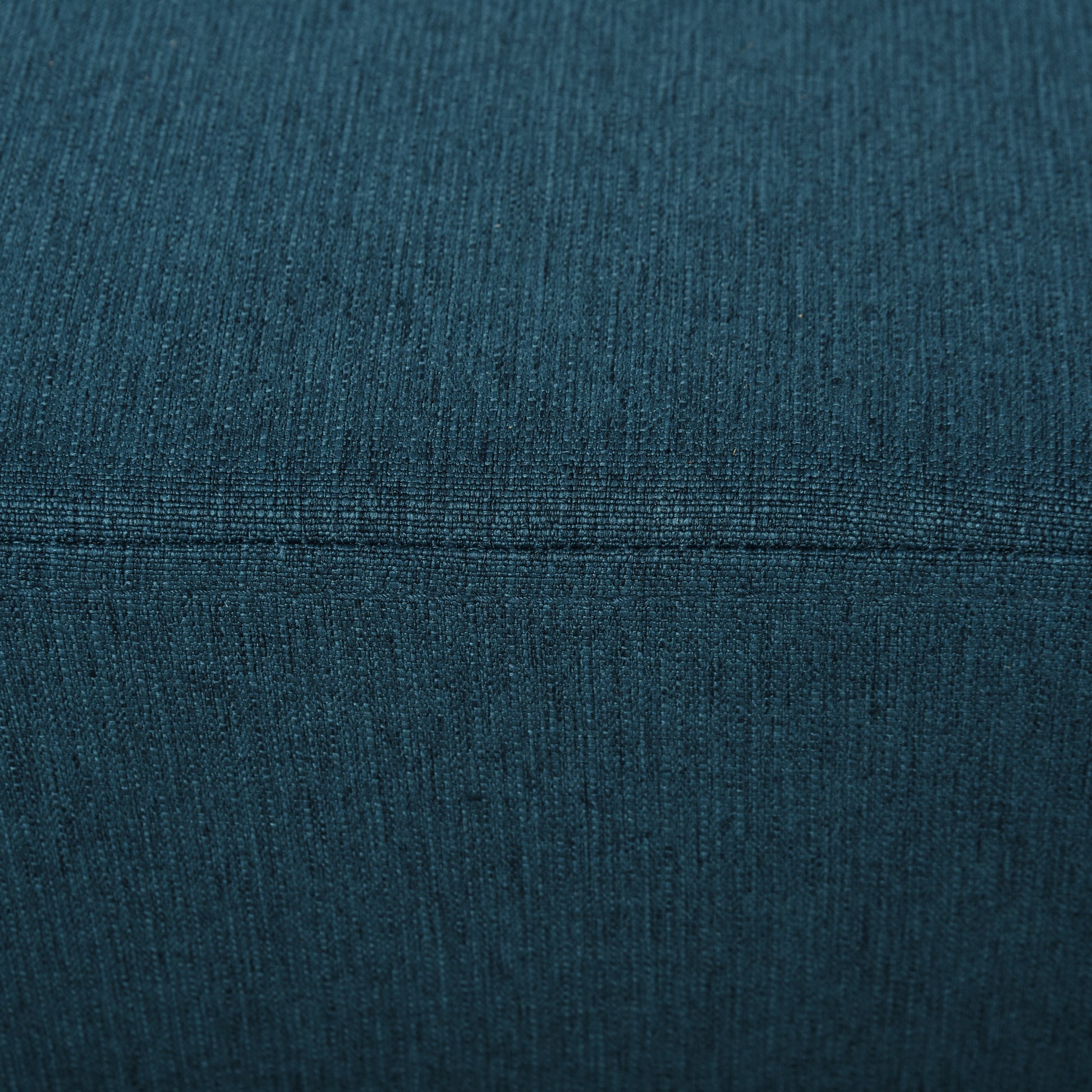 HOMCOM Linen Fabric Footstool Ottoman Cube with 4 Plastic Legs