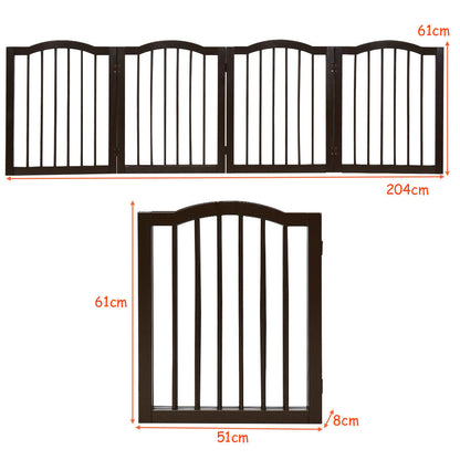 Pine Wooden Pet or Baby Fence with 4 Panels