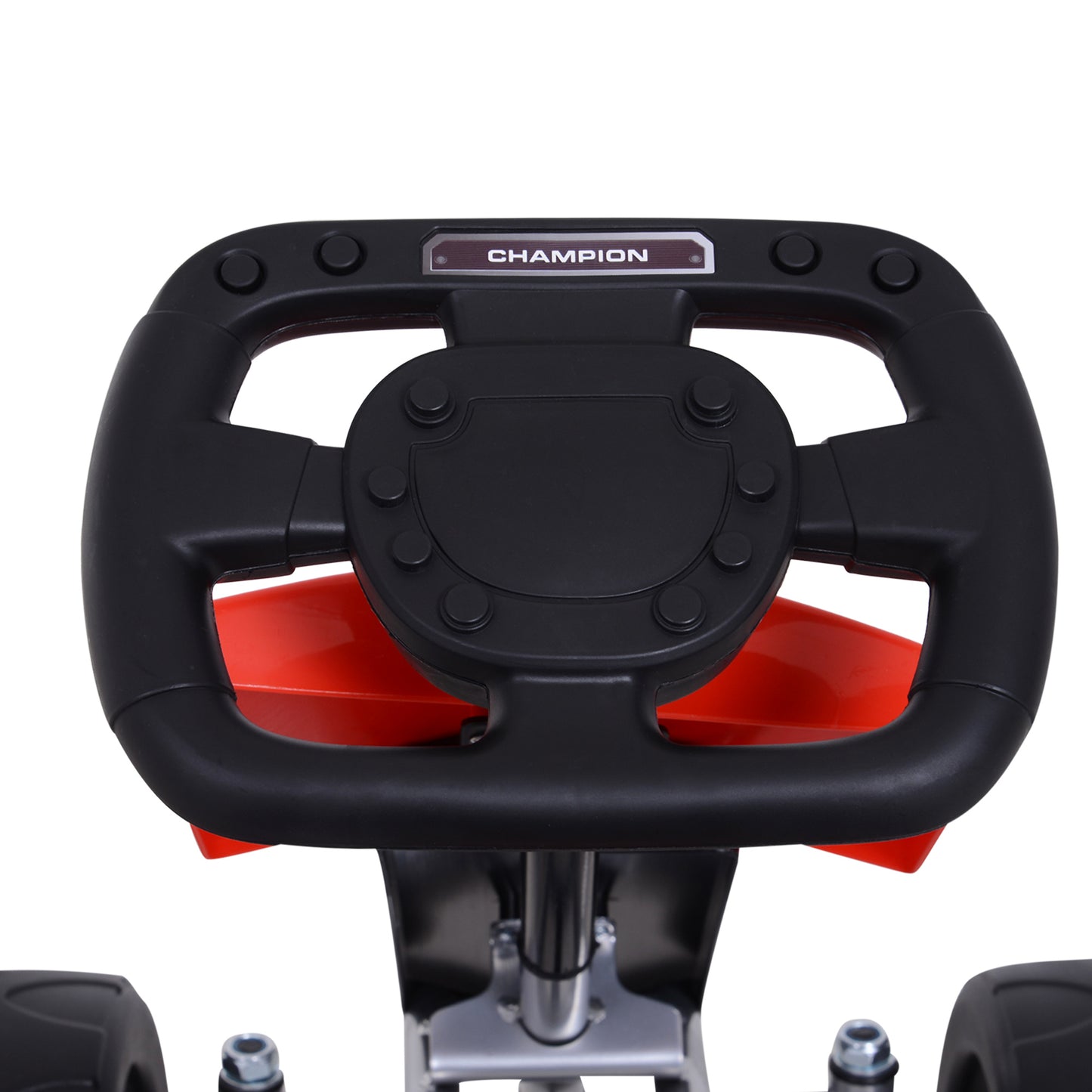 HOMCOM Kids Pedal Go Kart Ride-on, 80Lx49Wx50Hcm-Red/Black