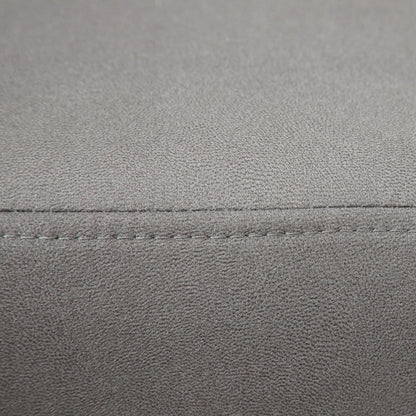 HOMCOM Footstool Foot Rest Small Seat Foot Rest Chair Grey Home Office with Legs 40 x 30 x 24cm