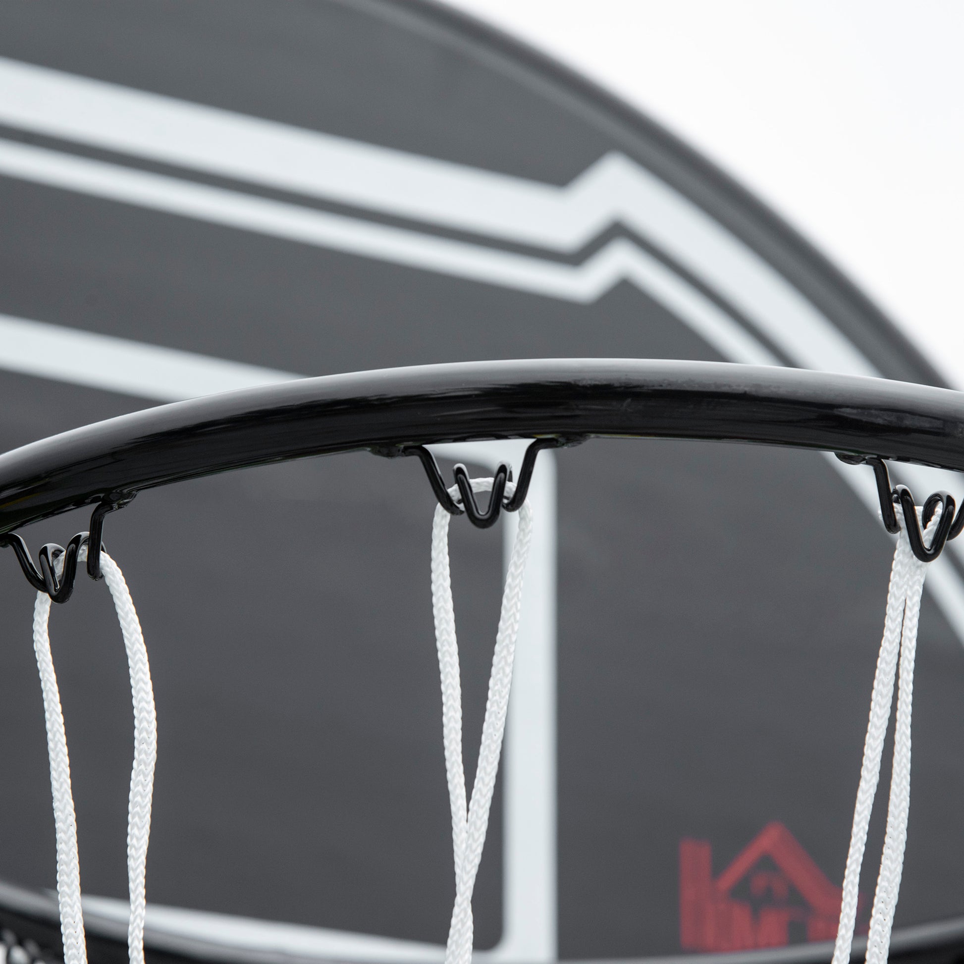 HOMCOM Adjustable Basketball Hoop and Stand, with Wheels and Weight Base