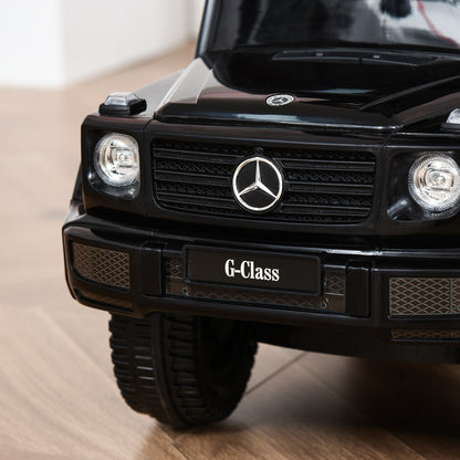 HOMCOM Ride-On Car Push Along Car Mercedes-Benz G350 Sliding Walker Foot to Floor Slider Stroller Toddler w/ Steering Wheel, Black