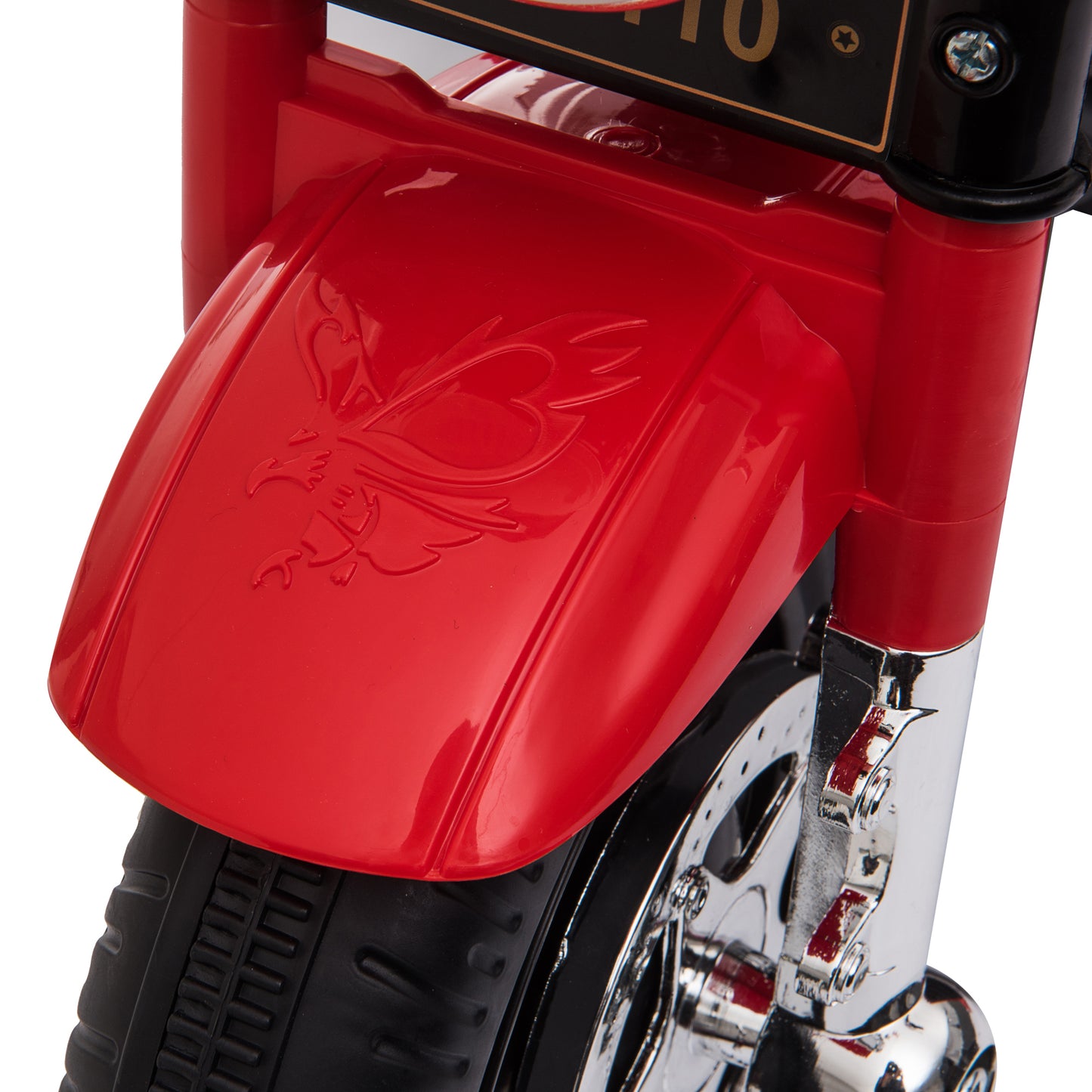 HOMCOM 6V Battery PP Kids Motorcycle Ride On Trike w/ Lights Music Horn 18 - 36 Months Red