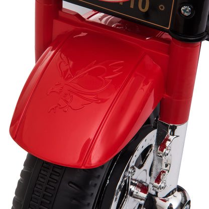 HOMCOM 6V Battery PP Kids Motorcycle Ride On Trike w/ Lights Music Horn 18 - 36 Months Red