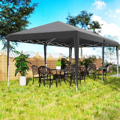 Outsunny 6 x 3 m Pop-Up Steel Frame Gazebo Grey