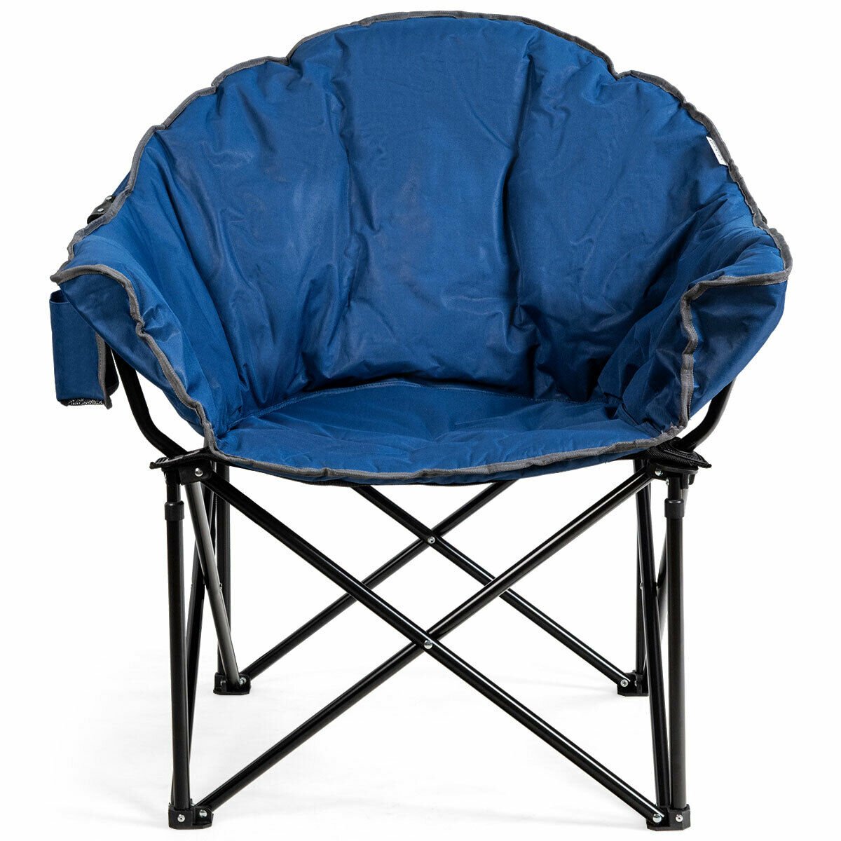 Padded Moon Chair with Bag-Navy