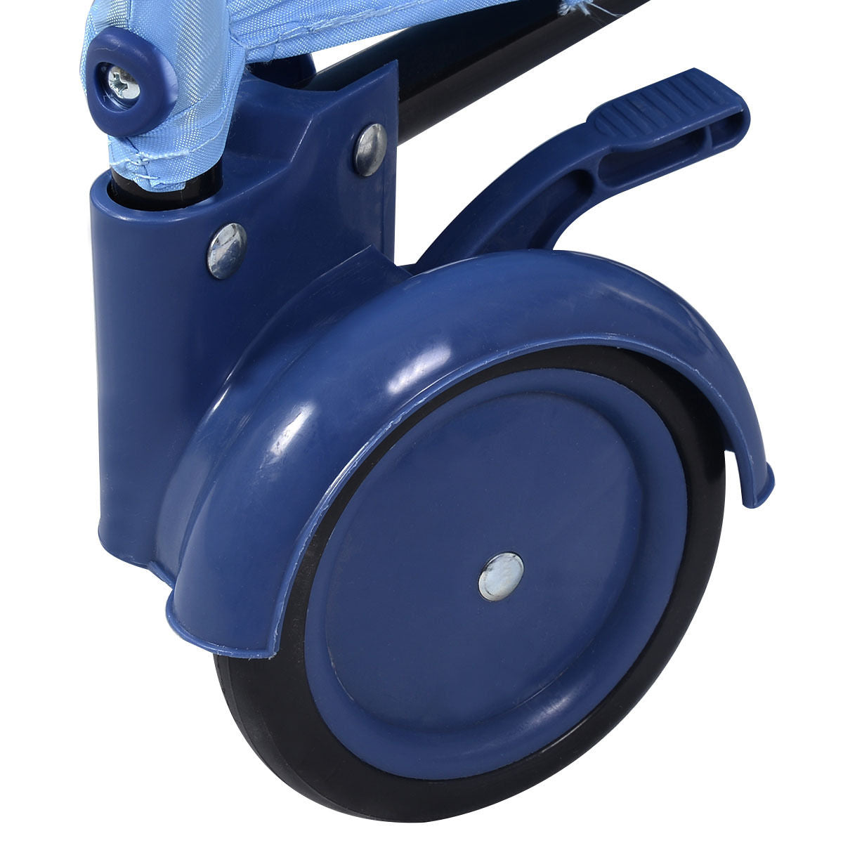 Baby Sleep/ Play Travel Cot with Bag and Detachable Toys-Blue