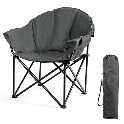 Padded Moon Chair with Bag-Grey