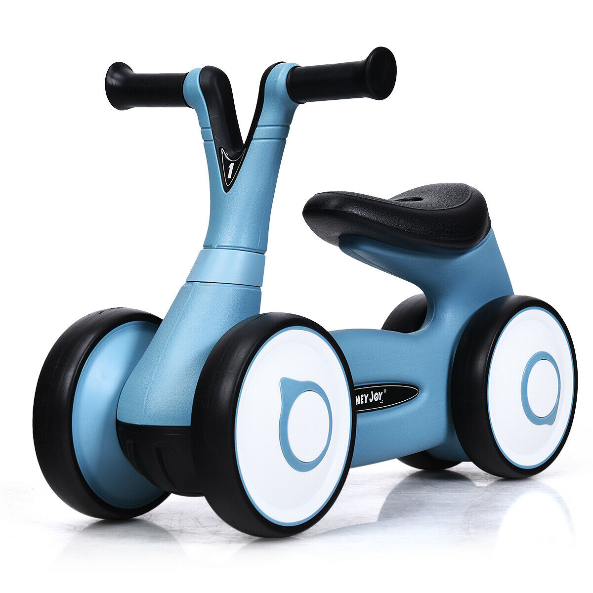 Baby Walker Kids Toddler Balance Bike Toy 4 Wheels-Blue