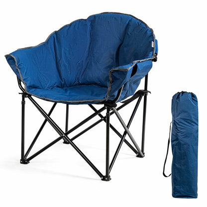 Padded Moon Chair with Bag-Navy