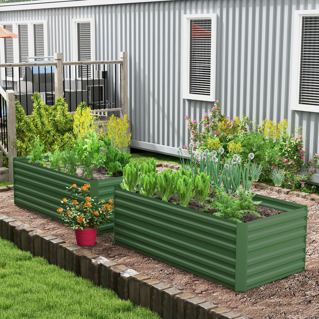 Galvanised Steel Trough Planters | Large Metal Garden Troughs UK ...