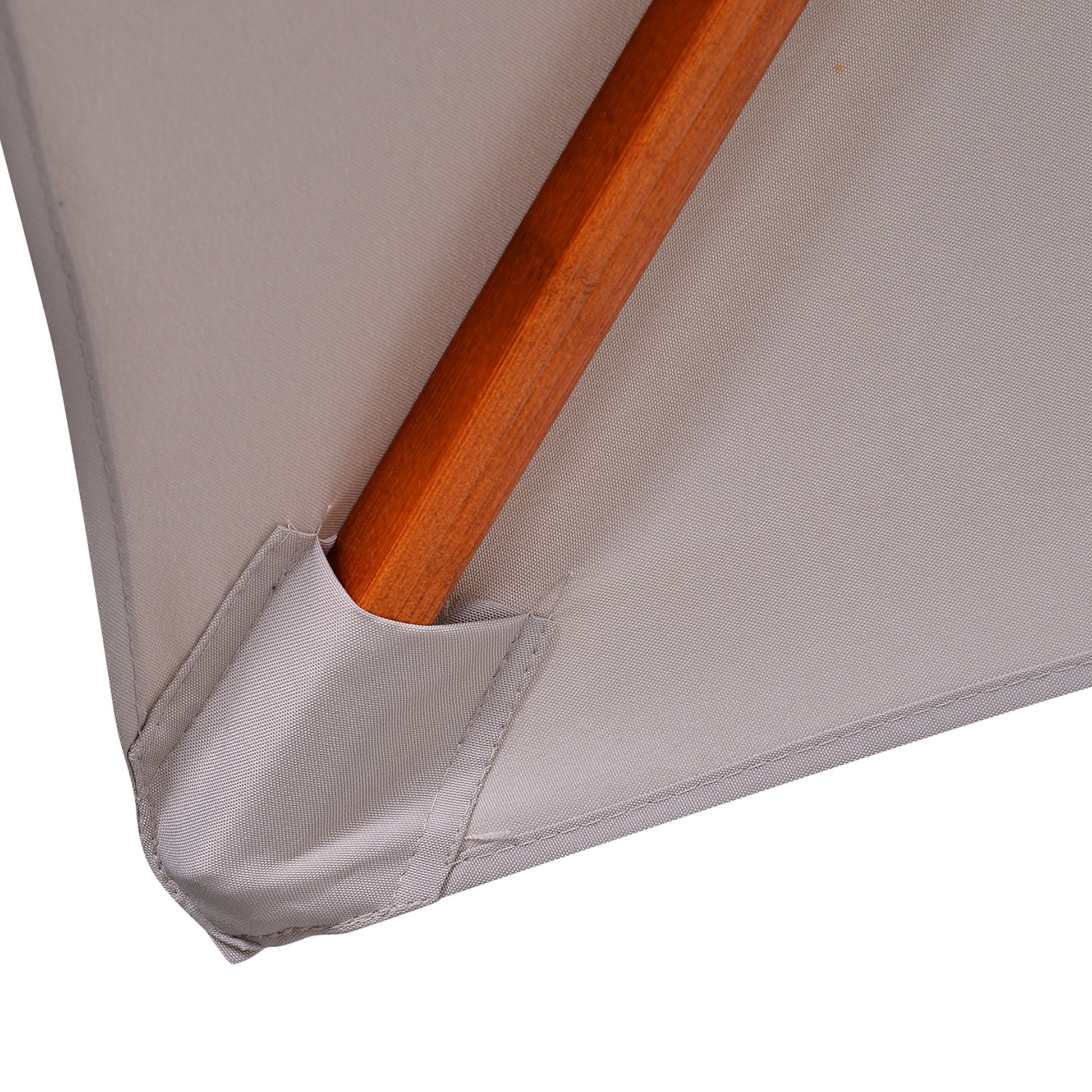 Outsunny 3 m Square Canopy Parasol - Grey